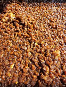 ပန်းခရေ Kitchen_ကသာပဲငါးပိ (ပဲပုပ်)ကြော်