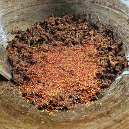 ပန်းခရေ Kitchen_ပုစွန်ခြောက်ငံပြာရည်အပျော့ကြော်