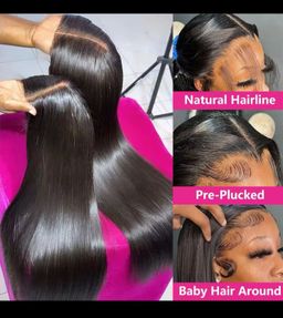 Wear and Go Glueless Straight Peruvian Human Hair Pre Plucked 