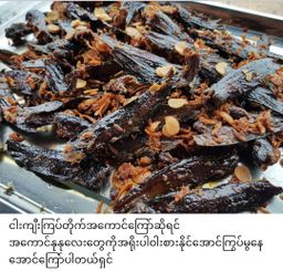 ပန်းခရေ Kitchen_ငါးကျီးကြပ်တိုက်ကြော်