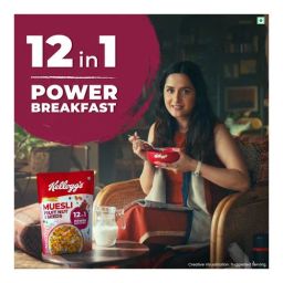 Kellogg's Muesli Fruit Nut & Seeds - 12 In 1 Power Breakfast, 750 g