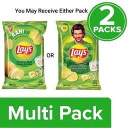 Lay's Potato Chips - American Style Cream & Onion Flavour, Party Pack