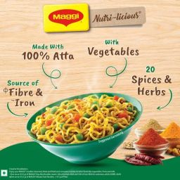 MAGGI Nutri-Licious Masala Veg Atta, Instant Noodles