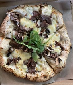 Lamb Alfredo Pizza