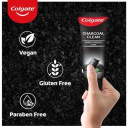 Colgate Charcoal Clean Gel Toothpaste - Bamboo Charcoal & Mint, (2 x 120g) (Saver Pack)