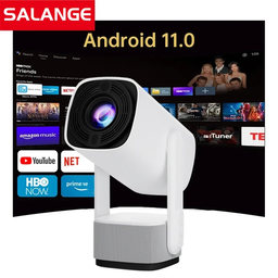 Salange K2 New Design Portable Projector Full HD 720P 160 ANSI Lumens Smart Portable Projector 1GB 8GB Battery 4K Home Theater