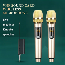Demao V108 OEM Factory Professional Handheld Cordless Mic Portable Karaoke, Conference Wireless Condenser Microphone System