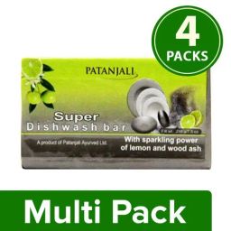 Patanjali Super - Dishwash Bar, 4x145 g Multipack