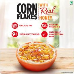Kellogg's Corn Flakes - With Real Honey, 300 g