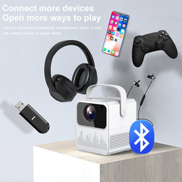 Tripsky T2mini Portable Projector 1GB RAM 8GB ROM 4K 2.4G+5G Wifi Android 9.0 OS 180 ANSI Lumen Projectors