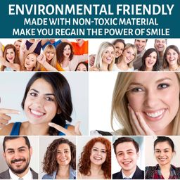 Dentistry Snap On Instant Perfect Smile Comfort Fit Flex Artificial Teeth Fits Most False Teeth Upper Tooth Cover Veneers