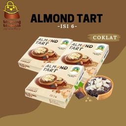ALMOND TART - COKLAT (6 PCS)