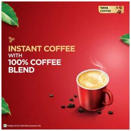 Tata Coffee Grand Premium Instant Coffee - 100% Coffee Blend, 50 g Pouch