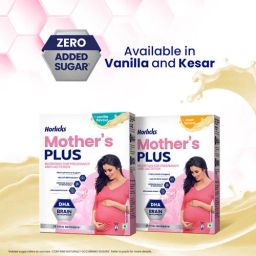Horlicks Mother's Plus Nutrition Drink - Vanilla Flavour, For Pregnancy & Lactation, 400 g Carton
