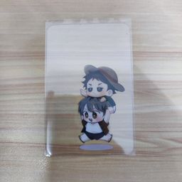 Haikyuu Fanart Transparent Card - Chibi Bokuaka