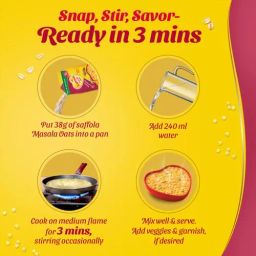 Saffola Oats - Tasty Evening Snack, Fibre Rich, Masala & Coriander, 500 g