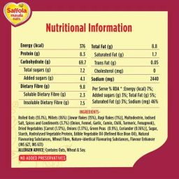 Saffola Oats - Tasty Evening Snack, Fibre Rich, Masala & Coriander, 500 g