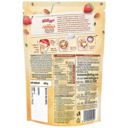 Kellogg's Crunchy Granola - Honey, Almonds, Strawberries & Pumpkin Seeds, 450 g Pouch
