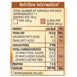 Kellogg's Crunchy Granola - Honey, Almonds, Strawberries & Pumpkin Seeds, 450 g Pouch