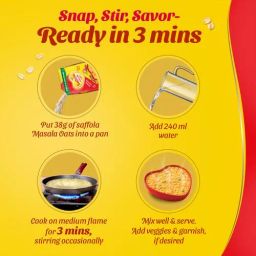 Saffola Masala Oats - Tasty Evening Snack, Fibre Rich, Peppy Tomato, 500 g