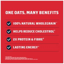 Quaker Oats -Whole Grain, Breakfast Cereal, Rich In Fibre & Calcium, Good For Heart, 600 g Pouch