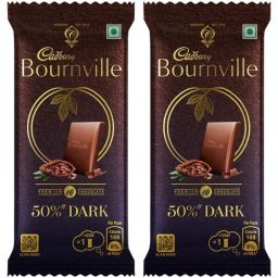 Cadbury Bournville Rich Cocoa Dark Chocolate Bar, 2 x 31 g Multipack
