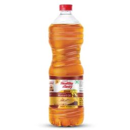 Emami Healthy & Tasty Kachi Ghani Mustard Oil, 1 L Bottle