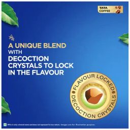 Tata Coffee Grand Classic Instant Coffee - Flavour Locked Decoction Crystals, Strong Taste & Rich Aroma, 200 g Pouch