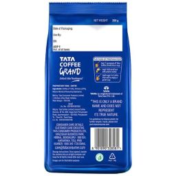 Tata Coffee Grand Classic Instant Coffee - Flavour Locked Decoction Crystals, Strong Taste & Rich Aroma, 200 g Pouch