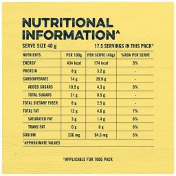 Quaker Fruit & Nut Oats Muesli, 700g Pouch