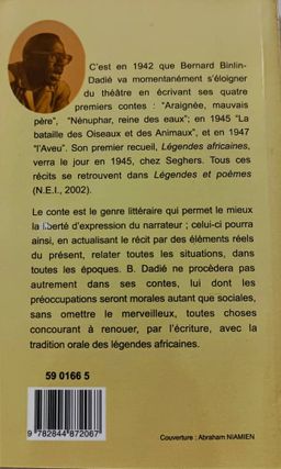 Légendes Africaines (Bernard Dadie) - 4ieme
