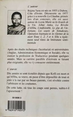 Le prix de la révolte (Regina YAOU) - 3ieme