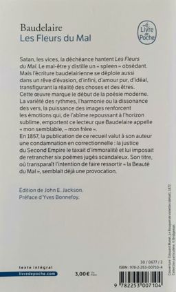Les Fleurs du Mal (Baudelaire) - Tle