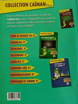 Sciences de la Vie et de la Terre (Caïman Plus) - (Parascolaire) 3ieme
