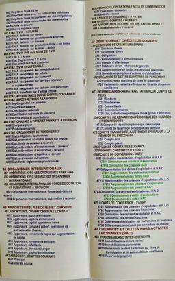 Sys. C. OHADA / Liste des comptes (Edition 2021)  - (Comptabilité)