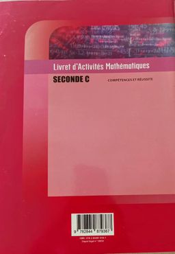 Mathematiques (Livret d’activités) - 2nd C