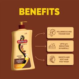 Meera Hair Fall Care Shampoo - With Shikakai & Badam, For Strong & Healthy Hair, For Men & Women, 1 L