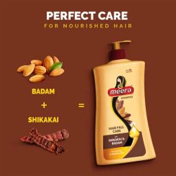 Meera Hair Fall Care Shampoo - With Shikakai & Badam, For Strong & Healthy Hair, For Men & Women, 1 L