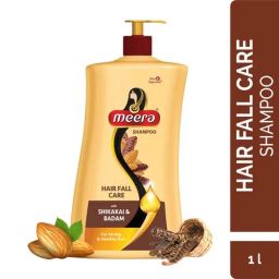 Meera Hair Fall Care Shampoo - With Shikakai & Badam, For Strong & Healthy Hair, For Men & Women, 1 L