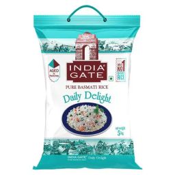 India Gate Daily Delight Pure Basmati Rice, 5 kg