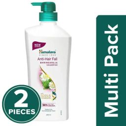  Himalaya Anti-Hair Fall Shampoo With Bhringaraja, For All Hair Types, 2x650 ml Multipack