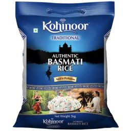 Kohinoor Basmati Rice/Basmati Akki - Traditional, Authentic, Aged, 5 kg