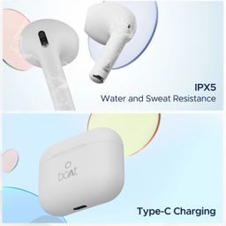 Airdopes Alpha True Wireless Earbuds with 35 Hours Playback, 13mm Drivers, ENx™ Tech, ASAP™ Charge, IWP™ Technology  - Swedish White