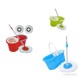 Magic spinning mop with plastic spinner