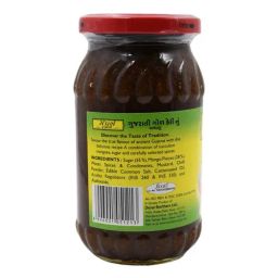 Mother's Recipe Pickle - Gujarati Gorkeri, 350 g Jar