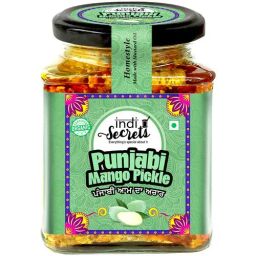 indiSecrets Organic Punjabi Mango Pickle - Homestyle, 250 g Made With Mustard Oil