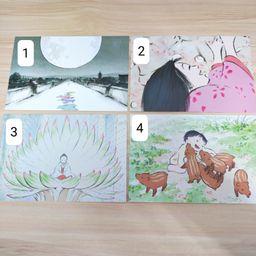 Ghibli Studio Official Postcard - The Tale Of The Princess Kaguya