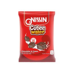 Nissin Cubee Wafer Chocolate & Cream 25g