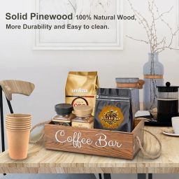 Wooden Coffee / Tea organizer