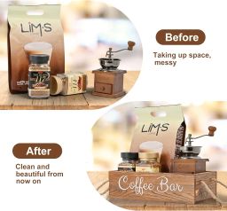 Wooden Coffee / Tea organizer